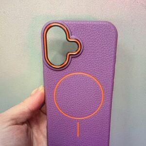 Case-Mate Purple Phone Case with Orange Highlights